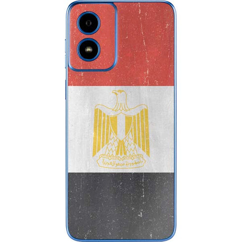 Egyptian Flag Distressed Moto G Play 4G (2024) Skin